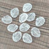 Acrylic Clear Crack Lentils Beads - DIY Jewelry Parts