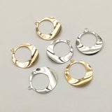 Copper Twisted Circle Charm for Necklace DIY 100pcs