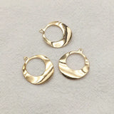 Copper Twisted Circle Charm for Necklace DIY 100pcs