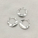Copper Twisted Circle Charm for Necklace DIY 100pcs