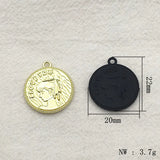 Arrival! 23x20mm Zinc Alloy Round Charm For Jewelry DIY