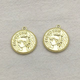 Arrival! 23x20mm Zinc Alloy Round Charm For Jewelry DIY