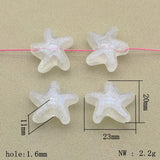Clear Magic Starfish Beads for Jewelry Making