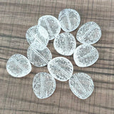 Clear Lentils Crack Beads For DIY Jewelry Making 220pcs
