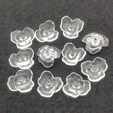 Clear Flower Acrylic Beads DIY Jewelry Findings 390pcs