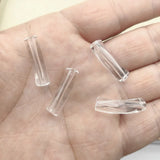 Clear Acrylic Tubular Beads 400pcs for Jewelry Making