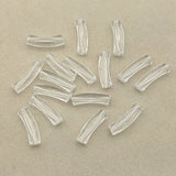 Clear Acrylic Tubular Beads 400pcs for Jewelry Making