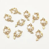 CZ Pendant Copper Charm 24x13mm 50pcs for DIY Jewelry Making