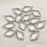 Copper Crystal Oval Charm 50pcs - DIY Jewelry Findings