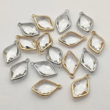 Copper Crystal Oval Charm 50pcs - DIY Jewelry Findings