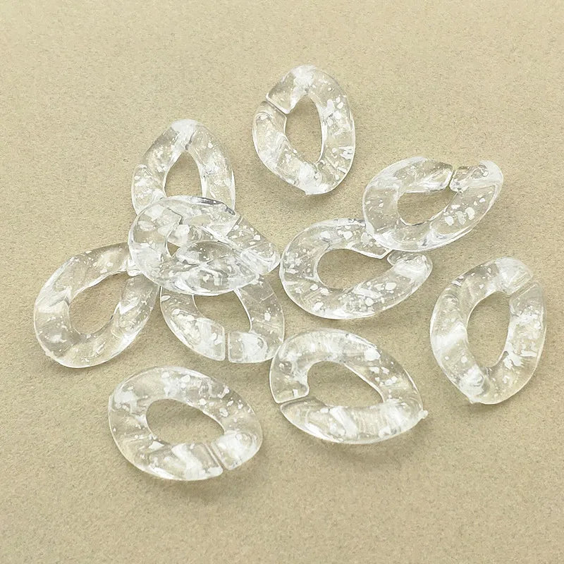 Snowflake Effect Chain Beads For Necklace Earrings DIY 560pcs