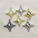 100pcs Rhinestone Star Charm Pendant DIY Jewelry Making