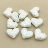 UV Aurora Heart Beads 100pcs Jewelry DIY Parts