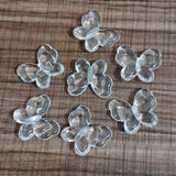 Acrylic Clear Butterfly Beads 170pcs