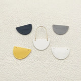 Acrylic Semicircle Charm Earring DIY Parts 100pcs