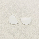 Acrylic Semicircle Charm Earring DIY Parts 100pcs