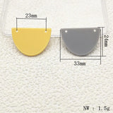 Acrylic Semicircle Charm Earring DIY Parts 100pcs