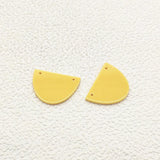 Acrylic Semicircle Charm Earring DIY Parts 100pcs