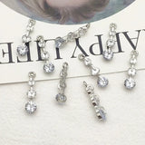 CZ Pendants Copper Charm For Earrings DIY 50pcs
