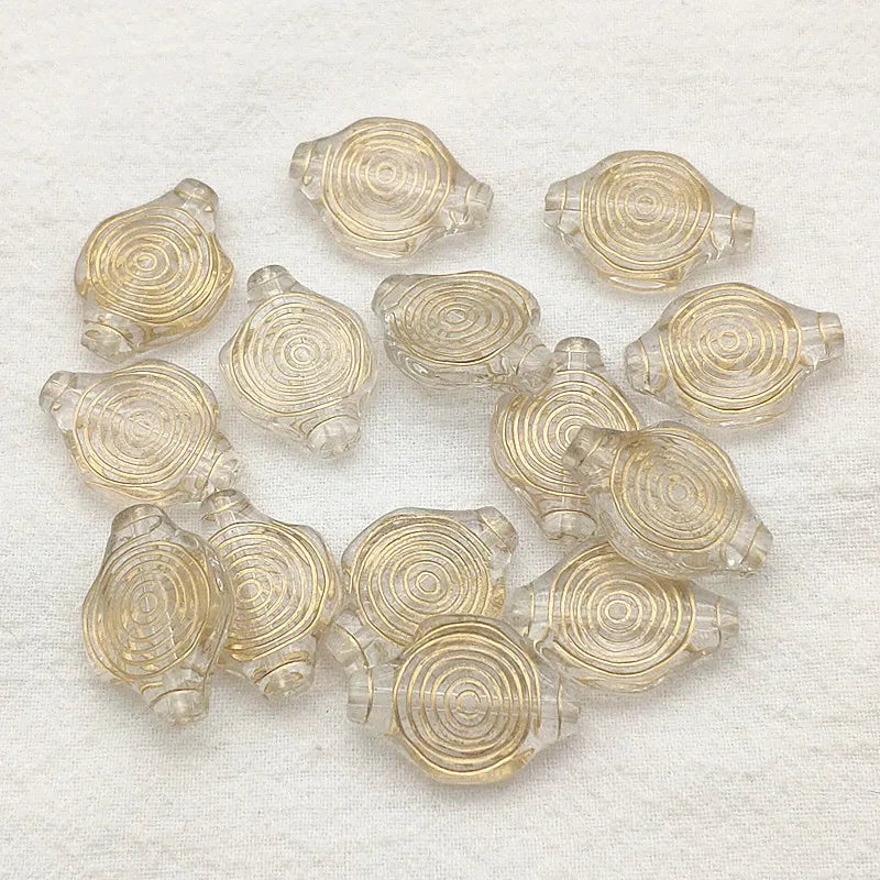 Bronzing Effect Oval Beads 300pcs Jewelry Findings DIY Parts