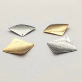 25mm 100pcs Zinc Alloy Rhombus Charm DIY Earring Necklace Parts