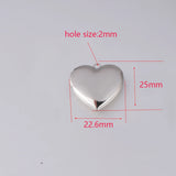 Arrival 25mm Heart Locket Pendant Stainless Steel Necklace 20Pcs/Lot
