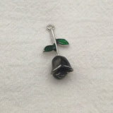 50pcs Zinc Alloy Rose Flower Charms for DIY Jewelry, Accessories