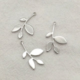 Brass Leaves Charm Pendant 100pcs for Necklace Earrings DIY