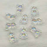 100pcs Clear Aurora/AB UV Effect Beads For Necklace Earrings DIY