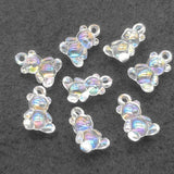 100pcs Clear Aurora/AB UV Effect Beads For Necklace Earrings DIY