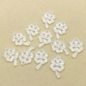 900pcs Clear Magic Flower Beads for Earrings/Necklace DIY Parts