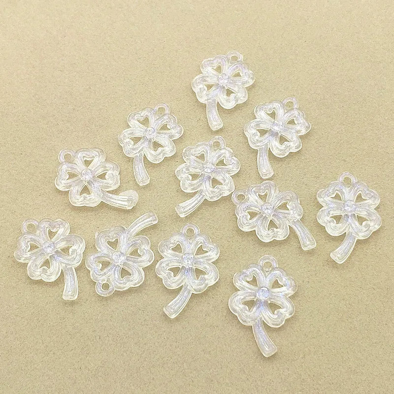 900pcs Clear Magic Flower Beads for Earrings/Necklace DIY Parts