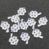 900pcs Clear Magic Flower Beads for Earrings/Necklace DIY Parts