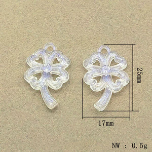 900pcs Clear Magic Flower Beads for Earrings/Necklace DIY Parts