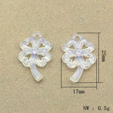 900pcs Clear Magic Flower Beads for Earrings/Necklace DIY Parts