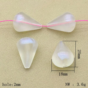 130pcs Clear Magic Drop Beads DIY Jewelry Findings Components