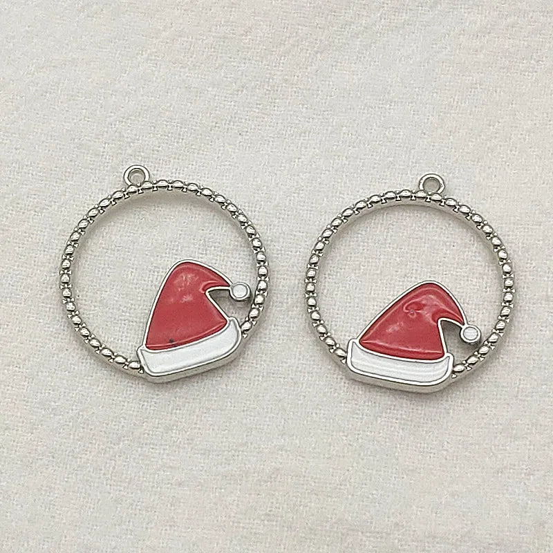 Arrival! 25x22mm 100pcs Christmas Hat Charm For DIY Jewelry