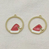 Arrival! 25x22mm 100pcs Christmas Hat Charm For DIY Jewelry