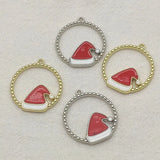 Arrival! 25x22mm 100pcs Christmas Hat Charm For DIY Jewelry