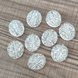 210 Clear Twist Oval Crack Beads For Jewelry Making