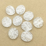 210 Clear Twist Oval Crack Beads For Jewelry Making