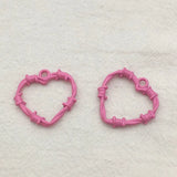 Arrival! 100pcs Heart Charm Zinc Alloy Pendants