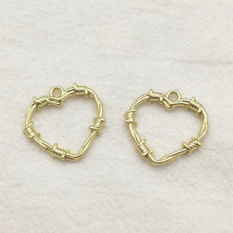 Arrival! 100pcs Heart Charm Zinc Alloy Pendants