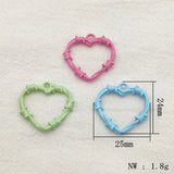 Arrival! 100pcs Heart Charm Zinc Alloy Pendants