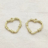 Arrival! 100pcs Heart Charm Zinc Alloy Pendants
