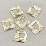 Arrival! Brass Rhombus Charm Pendants 50pcs for DIY Jewelry Making