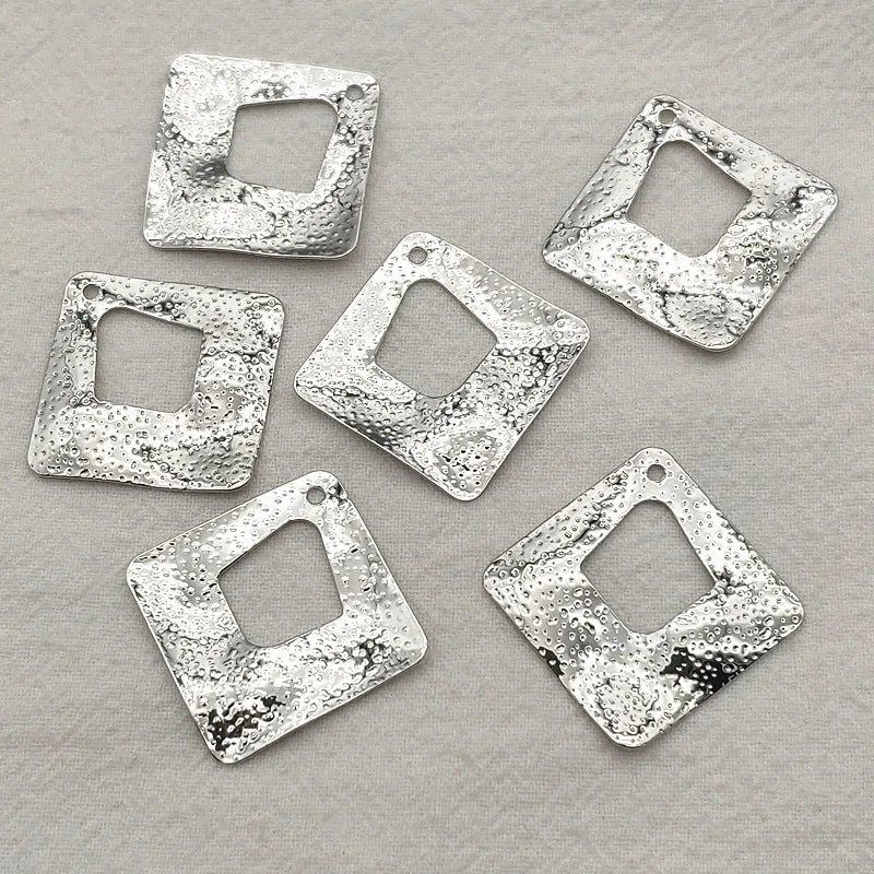 Arrival! Brass Rhombus Charm Pendants 50pcs for DIY Jewelry Making