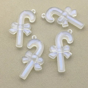 120pcs Clear Magic Crutches Beads Necklace Earrings DIY Parts