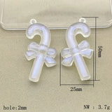 120pcs Clear Magic Crutches Beads Necklace Earrings DIY Parts