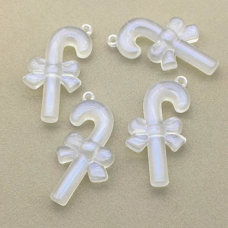 120pcs Clear Magic Crutches Beads Necklace Earrings DIY Parts